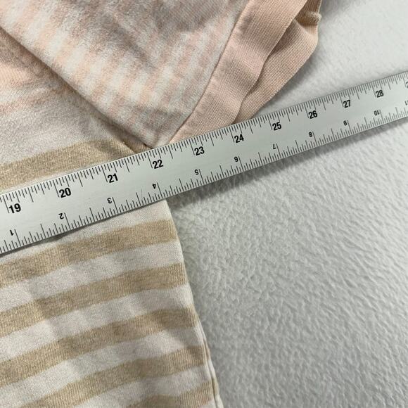 Vintage Elandale Polo Shirt Mens Large Pink White Striped Knit Mob Old Money 90s - Picture 7 of 10